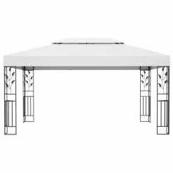 Vida XL International B.V. VidaXL Gazebo With Double Roof 9.8'x13.1' White Garden Outdoor Patio Sunshade -Ceiling Lighting Shop ec21667601c347f2 2944 w800 h800 b1 p0