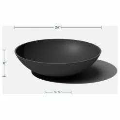 Veradek Lane Round Planter Bowl, Black, 24" 12 Veradek Lane Round Planter Bowl, Black, 24" -Ceiling Lighting Shop ec71197a026c3c46 2993 w800 h800 b1 p0
