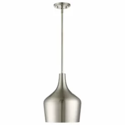 Trade Winds Lighting Trade Winds Lisa Metal Pendant Light In Brushed Nickel