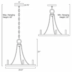 Kira Home Fairbrook 24.5" Rustic Farmhouse Wagon Wheel Chandelier, Round Kitchen 13 Kira Home Fairbrook 24.5" Rustic Farmhouse Wagon Wheel Chandelier, Round Kitchen -Ceiling Lighting Shop ece11269035c1001 8436 w800 h800 b1 p0