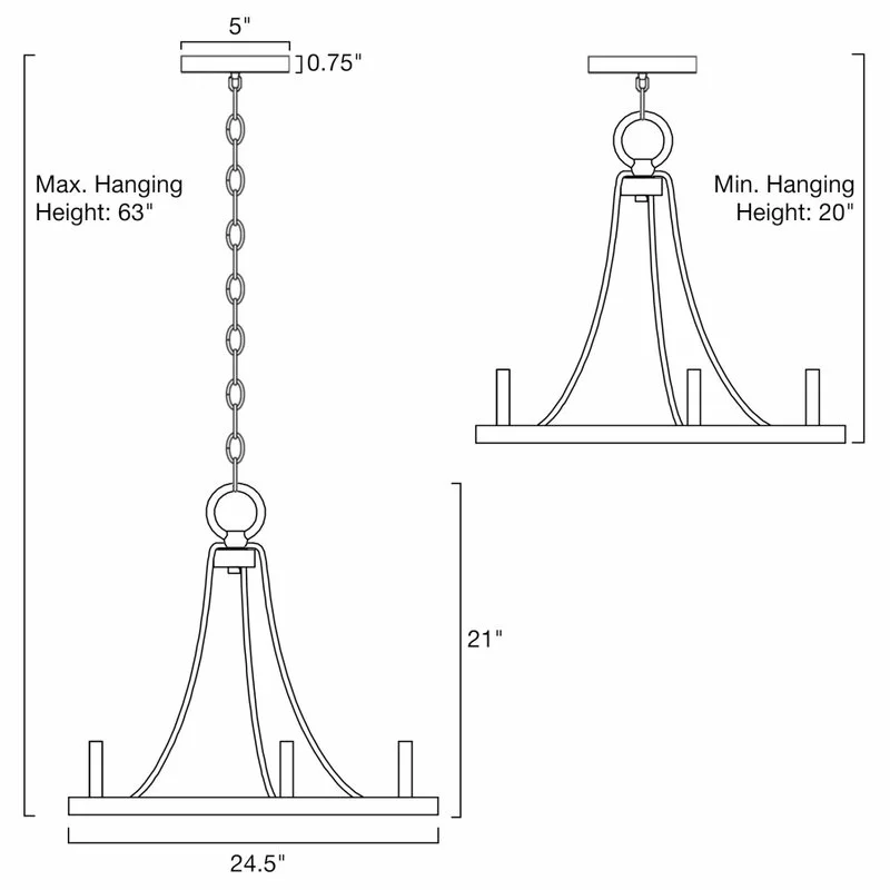 Kira Home Fairbrook 24.5" Rustic Farmhouse Wagon Wheel Chandelier, Round Kitchen 7 Kira Home Fairbrook 24.5" Rustic Farmhouse Wagon Wheel Chandelier, Round Kitchen - Image 7