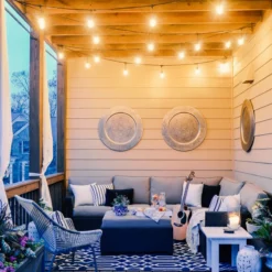 Brightech Ambience Pro LED 2W Waterproof Outdoor String Lights - 48 Ft, Warm White -Ceiling Lighting Shop edc12bc10fba24ee 2541 w800 h800 b0 p0