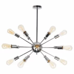 FLINT GARDEN INC Sputnik 18-Light Chandelier, Chrome 10 FLINT GARDEN INC Sputnik 18-Light Chandelier, Chrome -Ceiling Lighting Shop eed157ab0b0e62f2 4912 w800 h800 b1 p0