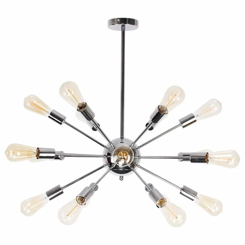 FLINT GARDEN INC Sputnik 18-Light Chandelier, Chrome 4 FLINT GARDEN INC Sputnik 18-Light Chandelier, Chrome - Image 4
