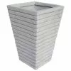 GDFStudio GDF Studio Hedy Square Lightweight Concrete Garden Decorative Urn Planter, Antiq