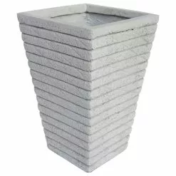 GDFStudio GDF Studio Hedy Square Lightweight Concrete Garden Decorative Urn Planter, Antiq