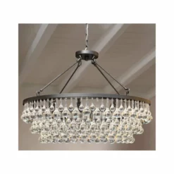 Lightupmyhome Celeste 32" Glass Drop Chandelier, Hanging Or Flush Mount, Black -Ceiling Lighting Shop f0a158ea02e403cb 5987 w800 h800 b0 p0