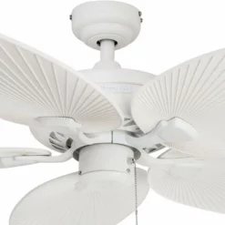 Honeywell Ceiling Fans 52" Palm Island White Ceiling Fan With Palm Blades -Ceiling Lighting Shop f0a1ebac02eaa312 9697 w800 h800 b0 p0