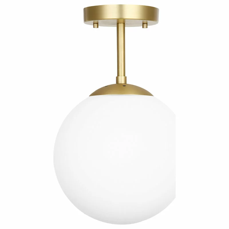 Light Society Aura Globe Ceiling Light, Milk Glass 2 Light Society Aura Globe Ceiling Light, Milk Glass - Image 2
