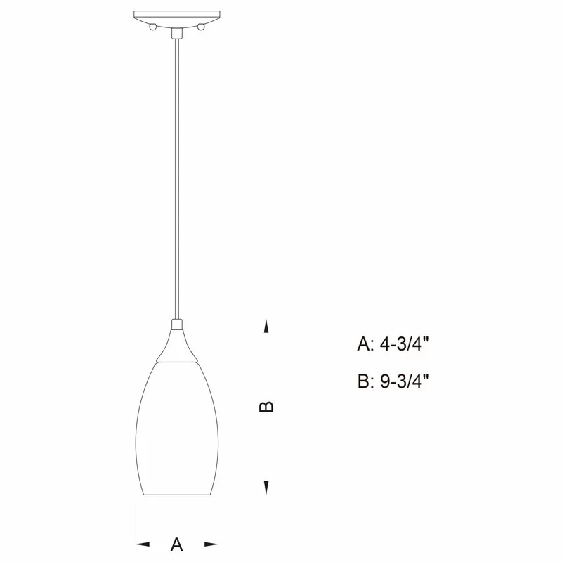 Vaxcel Milano Mini Pendant With Art Glass, Satin Nickel, Celeste Wave Glass 5 Vaxcel Milano Mini Pendant With Art Glass, Satin Nickel, Celeste Wave Glass - Image 5
