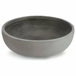 Crescent Garden Orinoco Bowl, Weathered Concrete, 30"