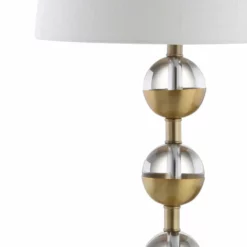 JONATHAN Y Avery 27.5" Crystal Table Lamp, Clear And Brass Gold, Set Of 2 -Ceiling Lighting Shop f381868a0387bd47 7380 w800 h800 b0 p0