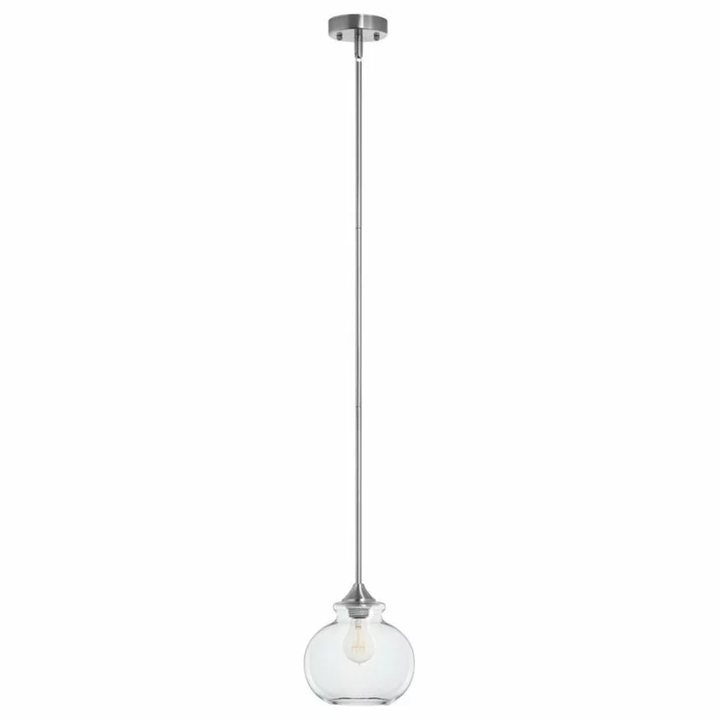Linea Di Liara Ariella Casella Clear Glass Stem Hung Pendant Lamp 2 Linea Di Liara Ariella Casella Clear Glass Stem Hung Pendant Lamp - Image 2