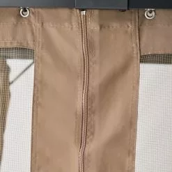 GDFStudio GDF Studio Bali Outdoor 10'x10' Aluminum Framed Gazebo With Curtains, Brown/Blac -Ceiling Lighting Shop f3f1271702382cb6 8222 w800 h800 b0 p0