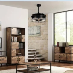 Whoselamp Industrial Ceiling Fan With Foldable Blades, 44 -Ceiling Lighting Shop f481e2e80d5a1d54 4570 w800 h800 b0 p0