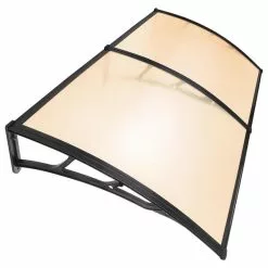 Yescom Polycarbonate Hollow Sheets, 40"x80", Brown/Black Trim, 1 -Piece