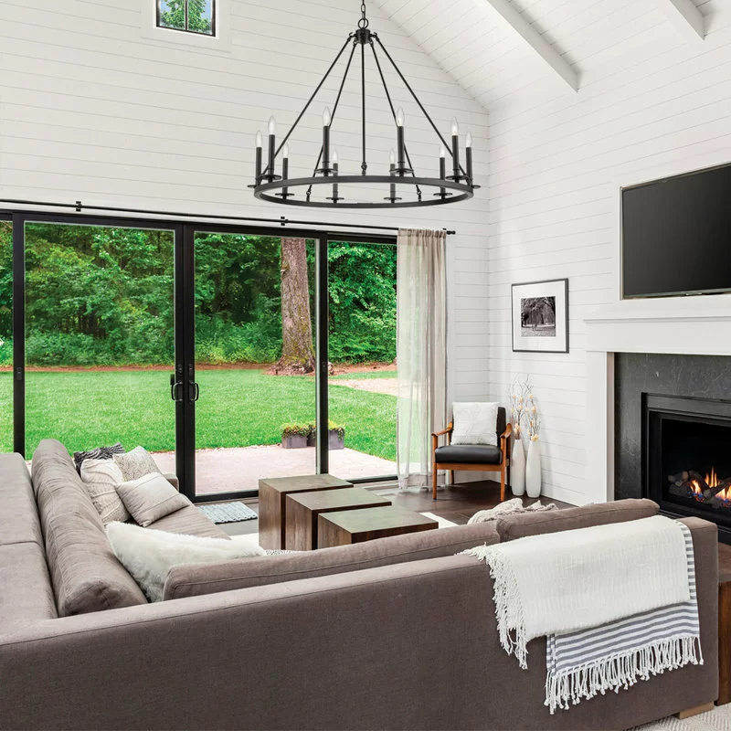 Millennium Lighting Incorporated 10 Light 36" Matte Black Chandelier 1 Millennium Lighting Incorporated 10 Light 36" Matte Black Chandelier