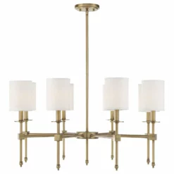 Savoy House Chatham 8-Light Chandelier, Warm Brass
