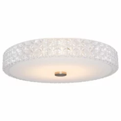 Kira Home Maxine 15" Flush Mount Ceiling Light, Integrated 20W LED, Crystal