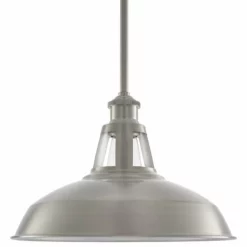Linea Di Liara Olivera 12" Pendant Light With LED Bulb, Brushed Nickel -Ceiling Lighting Shop f6319e480c7f1517 3601 w800 h800 b1 p0