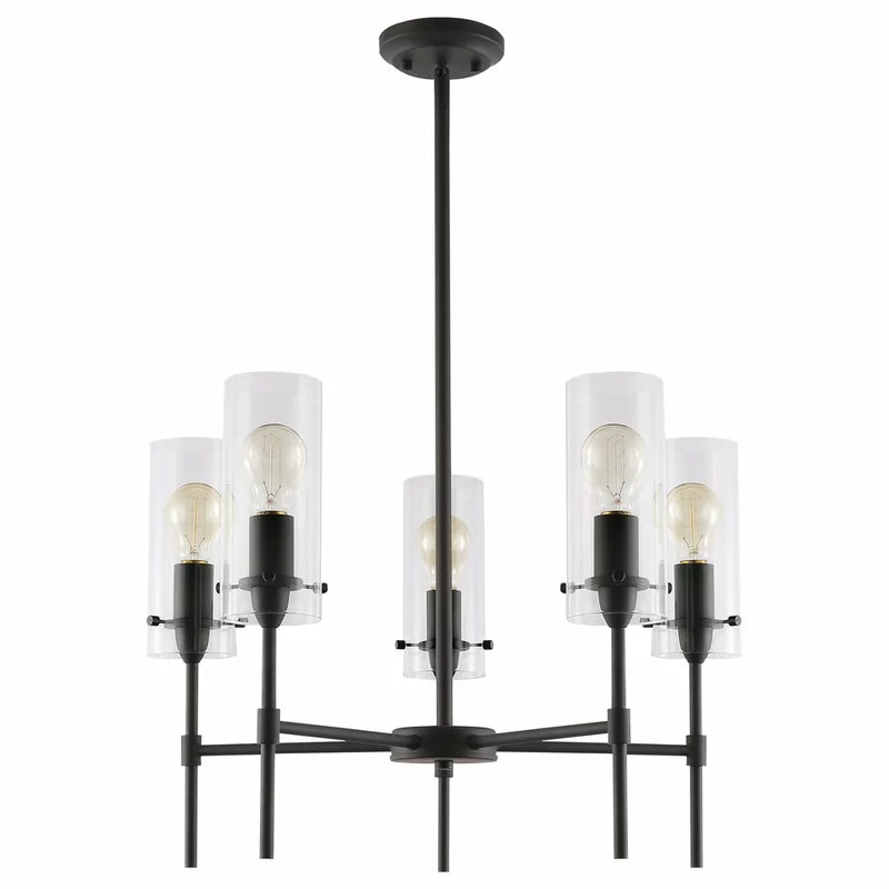 Light Society Arcadia Five-Light Chandelier, Oil Rubbed Bronze 2 Light Society Arcadia Five-Light Chandelier, Oil Rubbed Bronze - Image 2