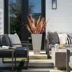 Veradek Midland Tall Square Planter, Gray, 26'' -Ceiling Lighting Shop f6c1ce2c01795bec 3137 w800 h800 b0 p0