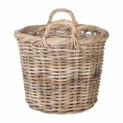 KOUBOO Kobo Rattan Round Basket And Planter, Gray-Brown -Ceiling Lighting Shop f71147e20de98878 0651 w800 h800 b1 p0