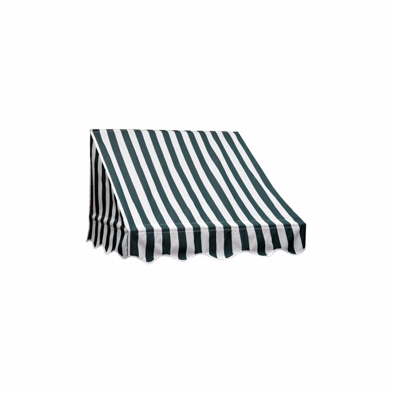 Aleko Products Window Awning Door Canopy, Green, White Stripes, 8'x2' 1 Aleko Products Window Awning Door Canopy, Green, White Stripes, 8'x2'