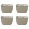 WallyGro Wally Eco Stone Wall Planter, Set Of 4