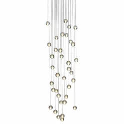 LightUpMyHome LightUpHome Orion 36 Light Glass LED Chandelier, Brushed Nickel, Round Canopy -Ceiling Lighting Shop f8c18df90a9ec502 8590 w800 h800 b1 p0