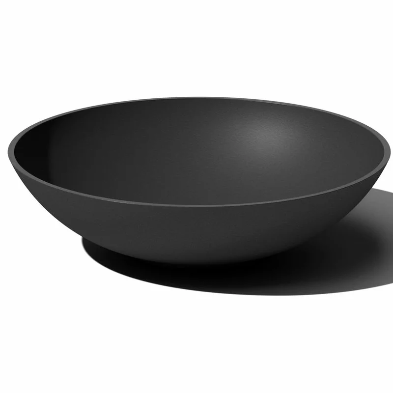 Veradek Lane Round Planter Bowl, Black, 24" 1 Veradek Lane Round Planter Bowl, Black, 24"