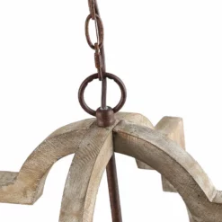 LNC Lighting LNC 3-Light Farmhouse Lantern Distressed Rustic And Gray Wood Chandeliers -Ceiling Lighting Shop f9116e270279e9a4 4982 w800 h800 b1 p0