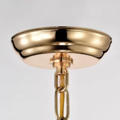 Edvivi Lighting 6-Light Gold Round Beaded Drum Chandelier With Hanging Crystals -Ceiling Lighting Shop f97129f10fc2fc34 0991 w800 h800 b0 p0