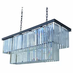 Lightupmyhome.com Lightupmyhome D'Angelo 40" Rectangular Crystal Fringe Chandelier