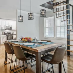 LNC Lighting LNC Mocha 1-Light Farmhouse Antique Black Cylinder Mini Pendant Lighting 9.5"H -Ceiling Lighting Shop f9d19d3503789651 7003 w800 h800 b0 p0