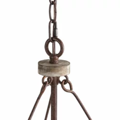 LALUZ 3-Light Farmhouse Drum Distressed Wood Chandelier,Bronze -Ceiling Lighting Shop fa21b2d60e8ec426 2045 w800 h800 b1 p0