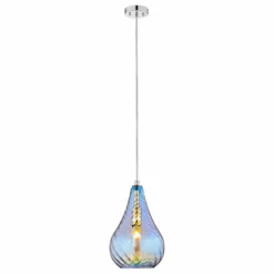 OVE Decors Bose Colorful Glass Finish LED Integrated Pendant