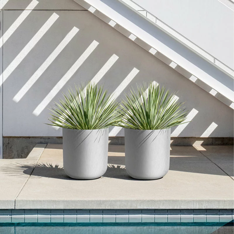 Veradek Pure Series Kona Planter, Gray, 20 In. 9 Veradek Pure Series Kona Planter, Gray, 20 In. - Image 9