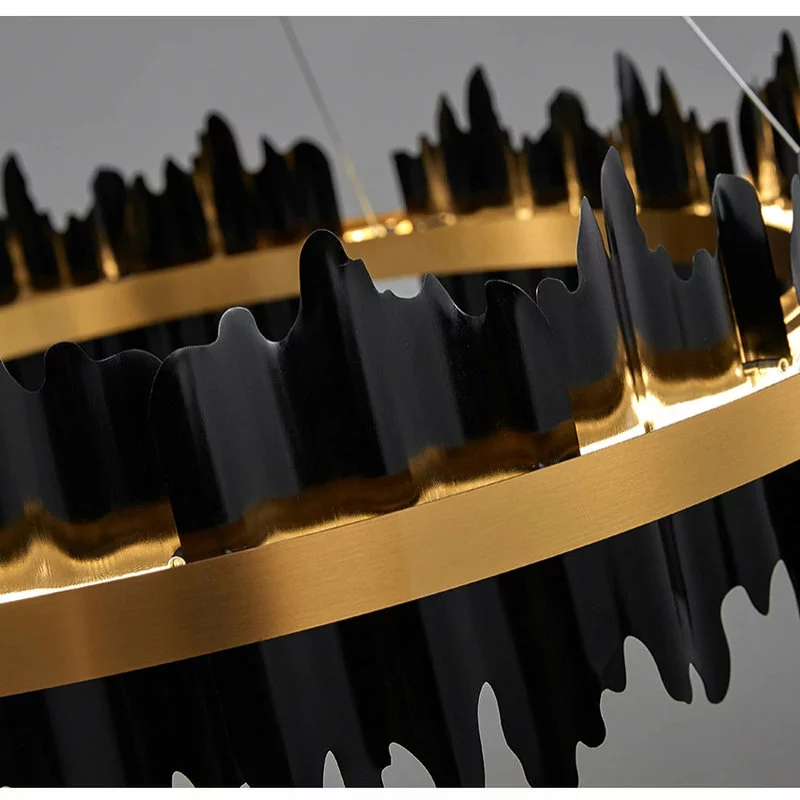 Miron Demid LLC Modern Led Chandelier For Living Room, Dining Room, Bedroom., Black, 31.5'' 8 Miron Demid LLC Modern Led Chandelier For Living Room, Dining Room, Bedroom., Black, 31.5'' - Image 8