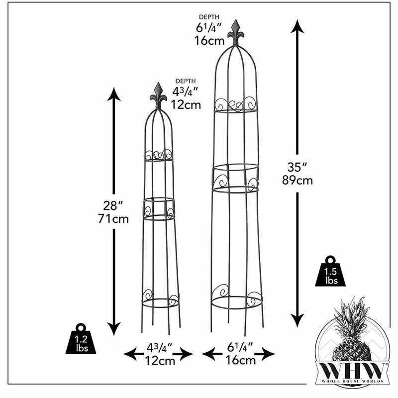 Whole House Worlds 2 Piece Fleur Di Lise Trellis Set 3 Whole House Worlds 2 Piece Fleur Di Lise Trellis Set - Image 3