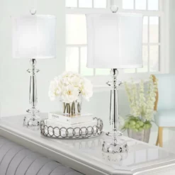 Lumisource 25.5" Genuine Crystal Table Lamps, Set Of 2 -Ceiling Lighting Shop fb91e2e6027d0da7 0218 w800 h800 b0 p0