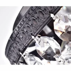 Edvivi Lighting 3-Light Bowl Style Crystal Basket Black Flush Mount Chandelier -Ceiling Lighting Shop fba190350d92622a 8824 w800 h800 b0 p0