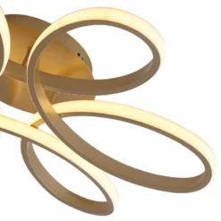 Aiwen 1-Light Modern Linear LED Flush Mount Light Ceiling Light, Gold -Ceiling Lighting Shop fbc14d650295b75b 8579 w800 h800 b1 p0