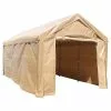 Aleko Products Aleko Heavy Duty Outdoor Canopy Carport Tent, 10'x20', Beige