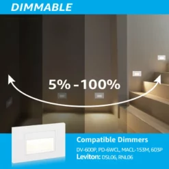 W86 Trading Co., LLC 9-Pack 5W LED Step Dimmable Anti-Glare Light, 3000K Warm White, White -Ceiling Lighting Shop fcf1b48e03758fa4 0354 w800 h800 b0 p0