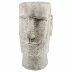 Sagebrook Home Resin 24" Face Planter, Gray
