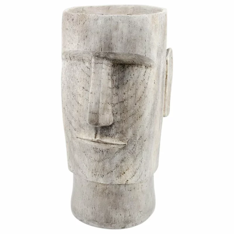 Sagebrook Home Resin 24" Face Planter, Gray 1 Sagebrook Home Resin 24" Face Planter, Gray