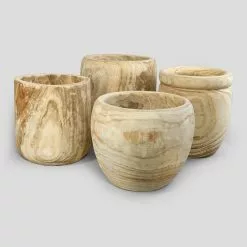 Serene Spaces Living Paulownia Wood Cylinder Planter, 16" Tall & 15" Diameter -Ceiling Lighting Shop fd618d3c0fedb046 1812 w800 h800 b0 p0