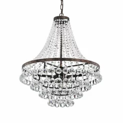 Edvivi Lighting Towne Parke 7-Light Antique Copper And Crystal Empire 4 Tier Chandelier -Ceiling Lighting Shop fdc180be0edb478b 5981 w800 h800 b0 p0