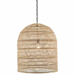 KOUBOO Luhu Open Weave Cane Rib Cloche-shape Pendant Lamp, Natural 7 KOUBOO Luhu Open Weave Cane Rib Cloche-shape Pendant Lamp, Natural -Ceiling Lighting Shop fde11cd10d090f99 8896 w800 h800 b1 p0